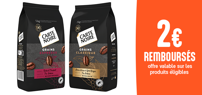 Promotion Réduction GRAINS Carte Noire