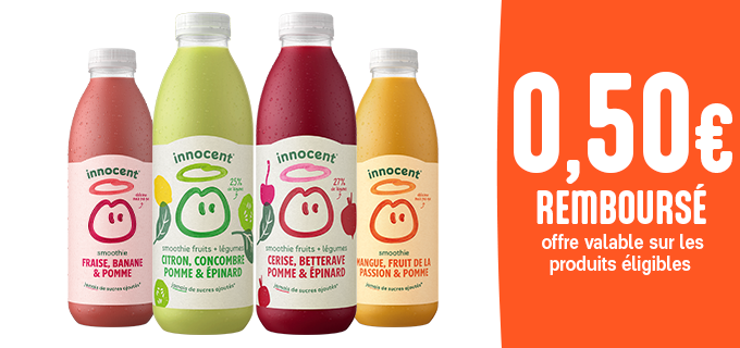 Promotion Innocent. un smoothie, des smoothies